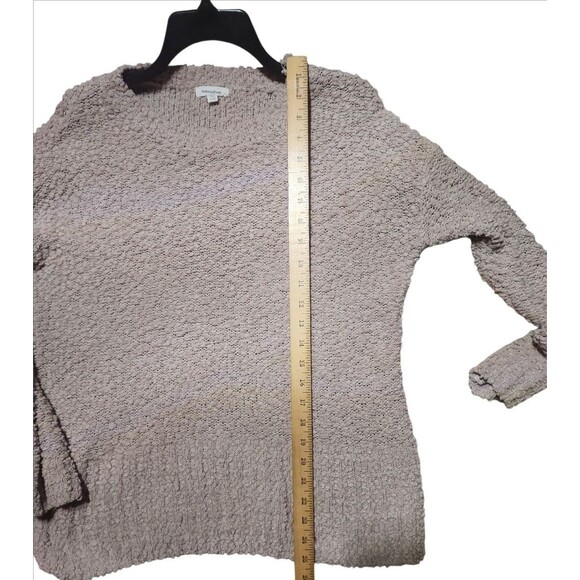 Mittoshop Women’s S/M Beige Popcorn Knit Sweater Soft Textured Long Sleeve Top - Picture 3 of 7